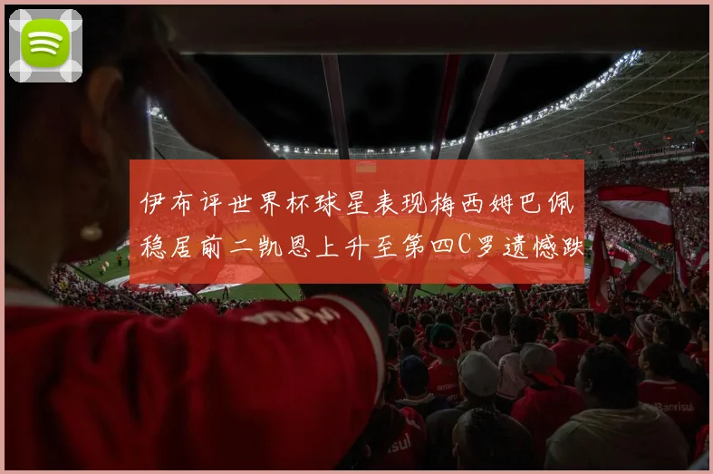 伊布评世界杯球星表现梅西姆巴佩稳居前二凯恩上升至第四C罗遗憾跌出前十